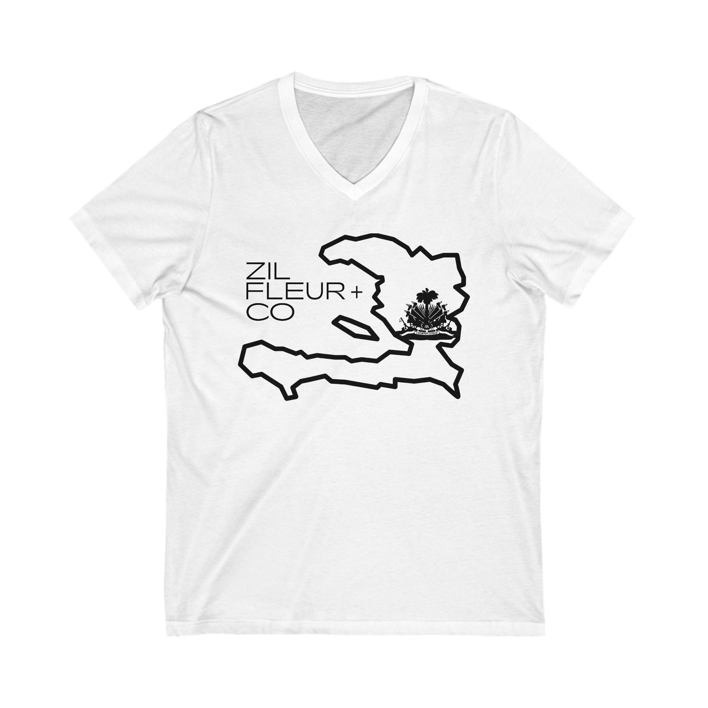 Haiti Unisex V-Neck Tee