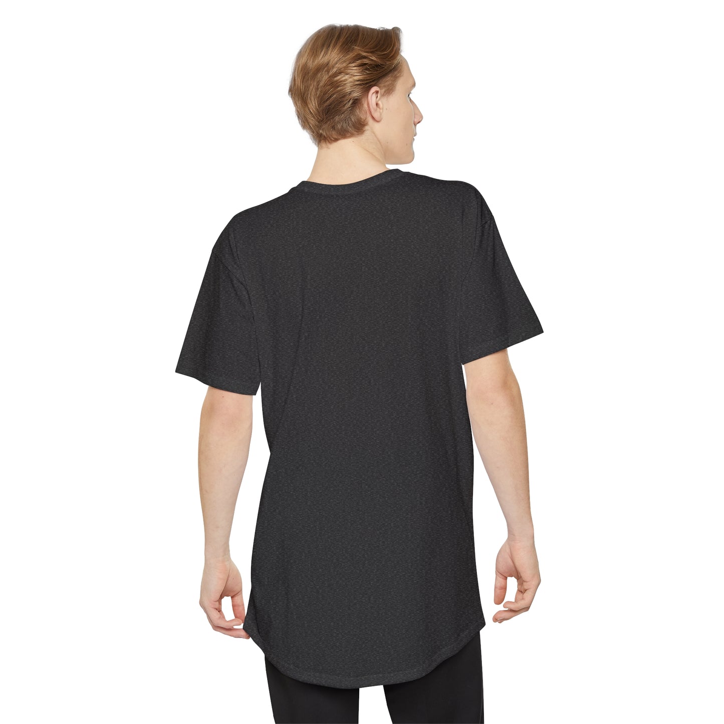 TRIBE VIBES Black Long Hem Tee